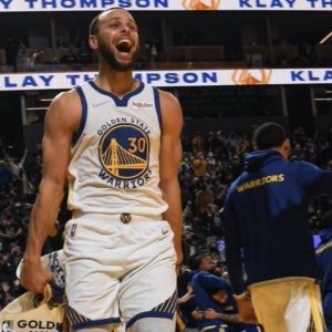 “Stephen Curry really shrieked like a sheep during his postgame interview!”: The GSW MVP and NBA Twitter burst out laughing as a user edits Curry's scream with that of a sheep