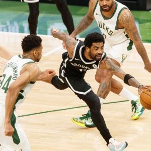 "Giannis Antetokounmpo’s foot just happened to be in the way": Kyrie Irving accuses the 2021 Finals MVP for making a dirty play against him in the playoffs