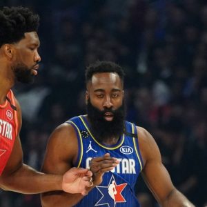 "James Harden wants to come and play with Joel Embiid!": NBA analyst Kendrick Perkins gives insider information about the Beard's camp talking to the Sixers