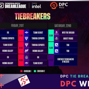 DPC tie breaker schedule WEU EU european Division 1