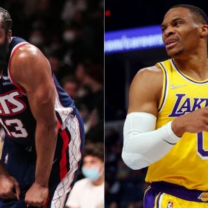 “Russell Westbrook isn’t leading the NBA in turnovers per game?”: How the Lakers superstar is being ‘overshadowed’ by former teammate James Harden