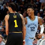 "Someone send me that kid's details, immediately!": Ja Morant hilariously reacts to staring down young Warriors fan after hitting tough and-1 vs Golden State