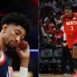 "This is why Christian Wood is on his 6th team and Kevin Porter Jr was cut by Cleveland": NBA Twitter posts scathing reviews for Rockets duo following their actions in loss to Denver Nuggets last night
