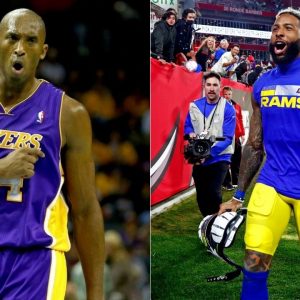 "There was no way Odell Beckham Jr was going to lose the game in those Kobe Bryant-inspired cleats": The Rams’ star honors the Lakers legend lacing up in snakeskin cleats for the NFC Championship Game