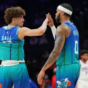 NBA Twitter reacts as LaMelo Ball creates an incredible highlight alongside Miles Bridges during breakaway vs Magic
