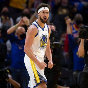 "Canon Curry presented Klay Thompson with the game-ball on his first game back!": Stephen Curry's son honors KT with the game ball as he breaks multiple milestones in his return to the NBA