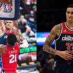 "I'm half white, so I didn't really get up that high, I'm just glad I got there": Kyle Kuzma on his poster dunk on Joel Embiid and the latter threatening to punch him in the face if he ever did it again