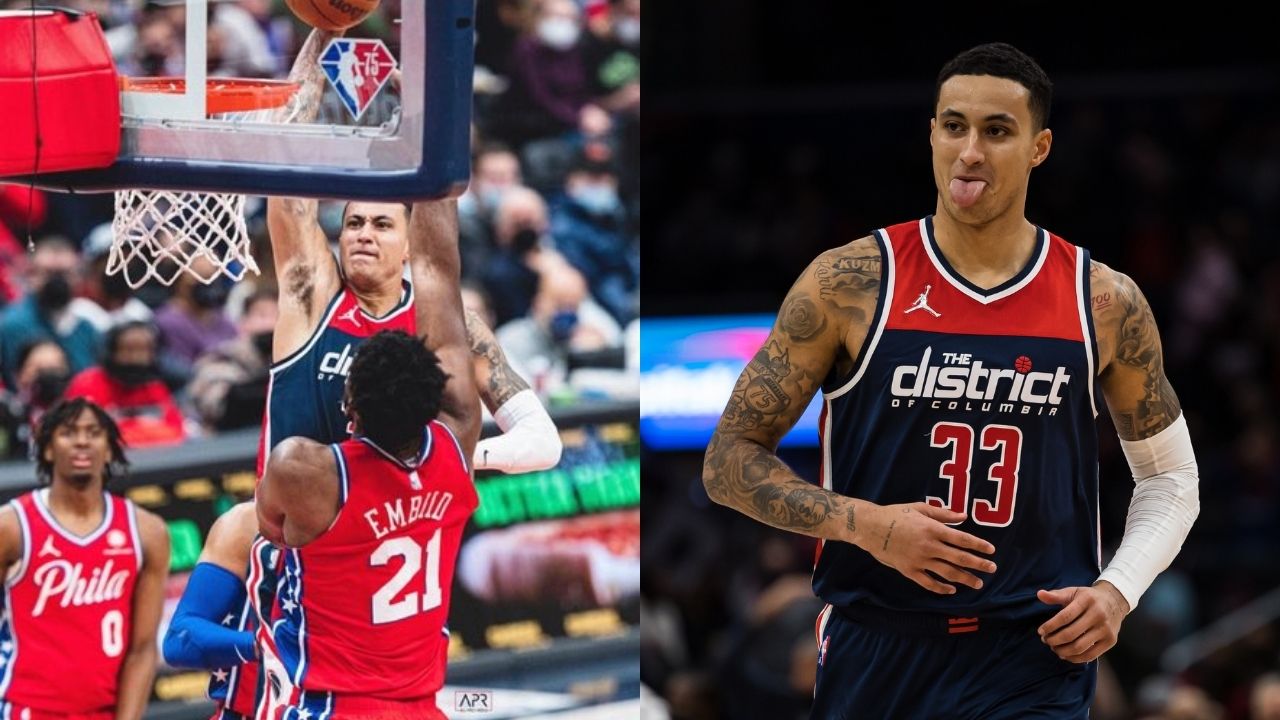 "I'm half white, so I didn't really get up that high, I'm just glad I got there": Kyle Kuzma on his poster dunk on Joel Embiid and the latter threatening to punch him in the face if he ever did it again