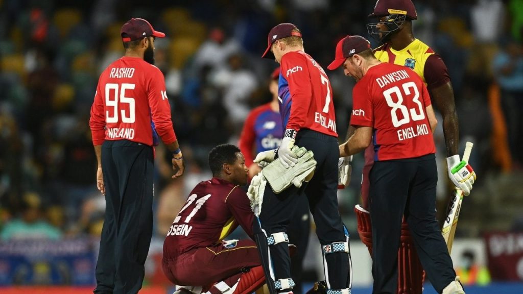 Highest 9th wicket partnership in T20Is: Romario Shepherd and Akeal Hosein score 28 runs off final over to enter record books