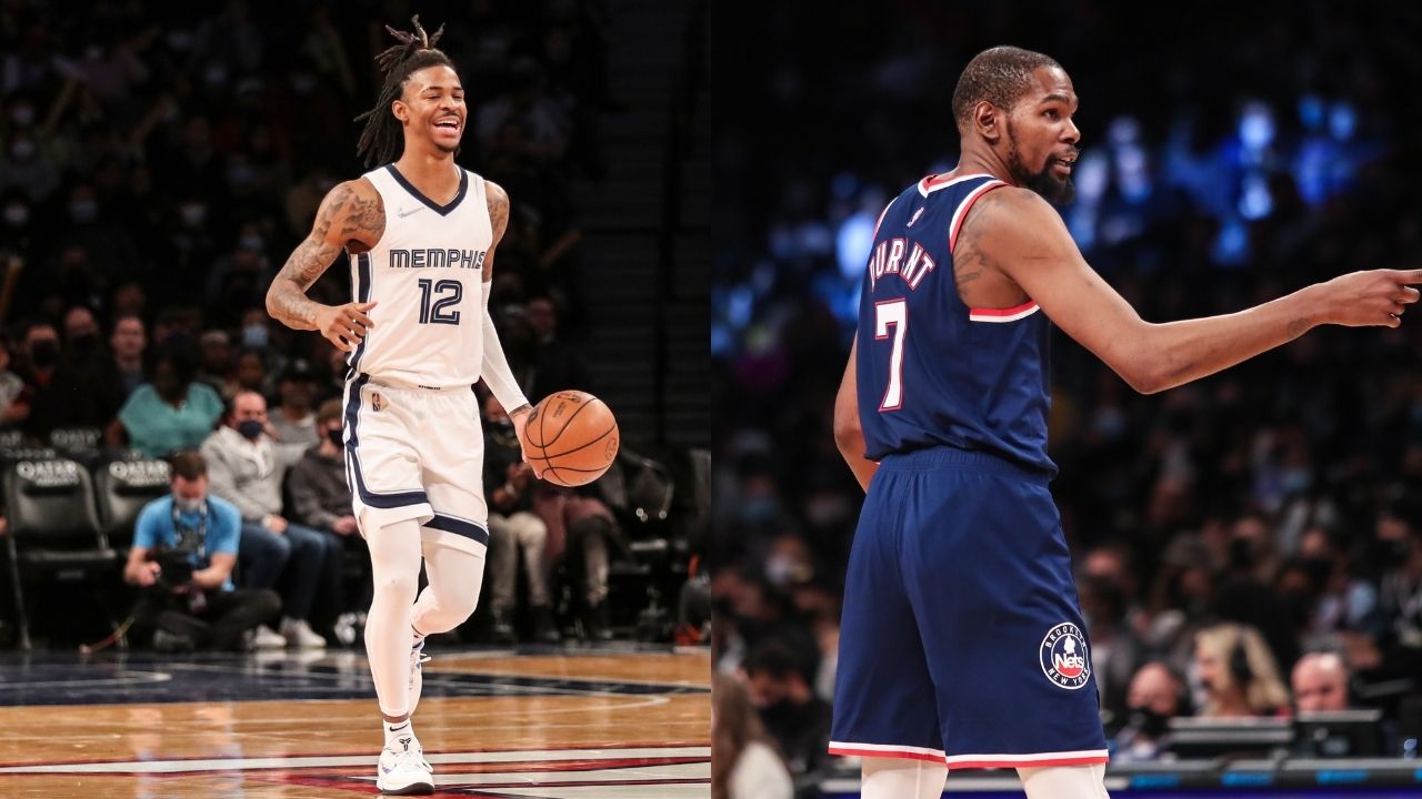 "Ja Morant makes everyone on the court better, even his opponents!": Nets' Kevin Durant gasses up the Grizzlies' star, compares him to Michael Jordan, Allen Iverson