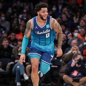 Charlotte Hornets star Miles Bridges talks about his odds to win Most Improved Player after incredible 38 point outing vs Knicks