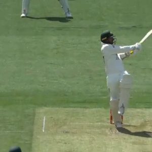 "Six hitting machine": Nathan Lyon smashes consecutive sixes off Mark Wood in Hobart Ashes Test