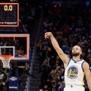 "About time I made one... THAT'S MY FIRST ONE!!!": Warriors' Stephen Curry is hyped after making first career buzzer-beater to complete the come-back and beat the Rockets