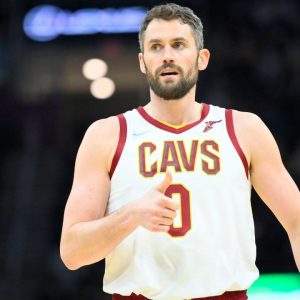 "We have infrastructure 200 feet underground but Kevin Love is hitting shots deeper than that!": NBA Twitter gets on the veteran's praise train as he scores a 20-point double-double in a close Cavaliers victory