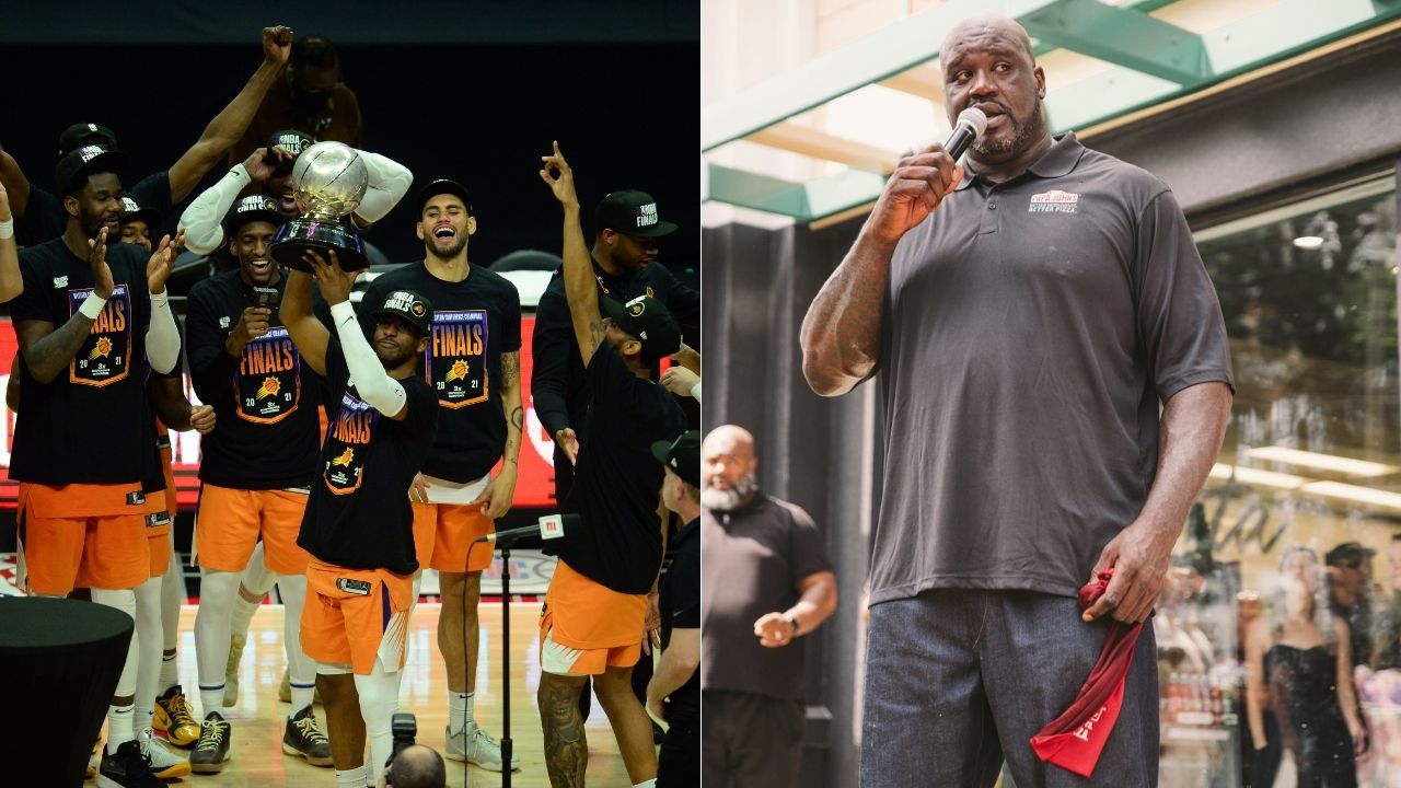 "I'll walk 2 blocks with Suns written on my a**": Shaquille O'Neal makes an NSFW bet expressing confidence in Stephen Curry's Warriors to beat Chris Paul and co