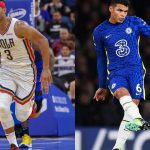 "OH THIAGO SILVAAAA!!!!!": New Orleans Pelicans guard Josh Hart cannot control his excitement as Chelsea defender Thiago Silva signs his contract renewal