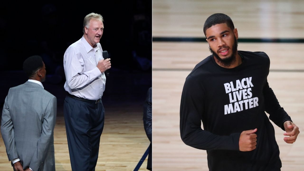 "Larry Bird is one of the 10 greatest players of all time": Jayson Tatum paid respect to the Celtics legend after emulating his 60-point franchise record