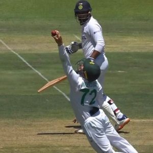 Rassie van der Dussen catch: Hanuma Vihari dismissed by van der Dussen's acrobatic catch in Johannesburg Test