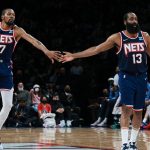 "Does Kevin Durant want James Harden out of Brooklyn?!": NBA Twitter reacts as the 2x Finals MVP liked a post about the Beard being afraid about asking a trade to the Sixers