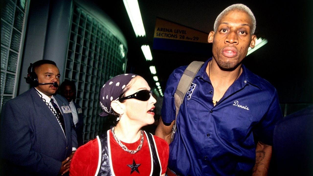 "If Madonna played her music I'd leave the damn house": Dennis Rodman joked about his short relationship with the Queen of Pop back in the 90s