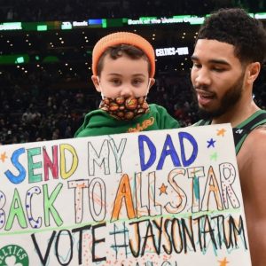 "What was Deuce Tatum doing when Jayson Tatum was going off?": NBA Twitter react to ESPN cutting to the Celtics star's son after many different shots in their win vs Hawks on Super Bowl Sunday