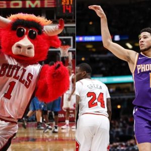 “Devin Booker should consider himself lucky that security held Benny the Bull back”: NBA Twitter trolls the Suns guard as the Bulls’ mascot tried to replicate the altercation D-Book had with the Raps’ mascot