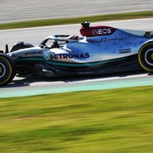 "We're behind them at the moment": George Russell believes that Mercedes are no match for Ferrari and McLaren at the moment as testing goes on in Barcelona