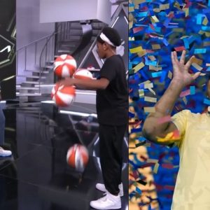 "You going a little fast, can you slow it up for me?": Dwyane Wade fails miserably while trying 14-year old Zaila Avant-Garde's dribbling challenge