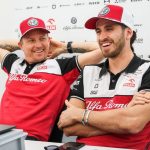 "We'll see Antonio in Italy and have lots of Pizza!": Watch Kimi Raikkonen and Antonio Giovinazzi share an emotional moment after their last ever race in Formula 1