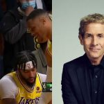 "No Russell Westbrook!!! LeBron James and Anthony Davis are inconsolable, they're stuck playing with you": Skip Bayless mocks the former MVP for a recent gesture towards his teammates