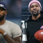 “Kevin Durant straight mossed LeBron James during flag football!”: Nets superstar caught a wild touchdown pass over ‘The King’ in a Team Durant vs Team LeBron game