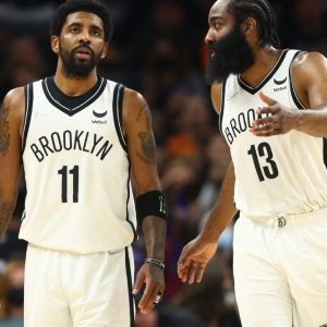 "James Harden has played more minutes as a Brooklyn Net than Kyrie Irving despite signing with the team 451 days after him": A surprising statistic reveals The Beard has played an almost similar amount of games in half the days than the former Cavs champion
