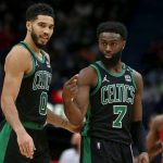 "Not to toot my horn, but I'm one of the best players too": Jayson Tatum shoots down suggestions of Jaylen Brown needing to move from the Boston Celtics on the JJ Redick pod
