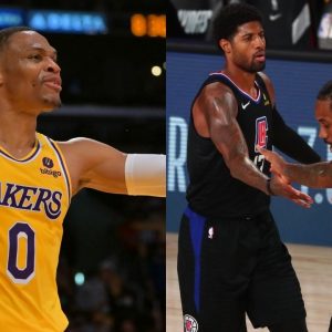 “I would pick Kawhi Leonard over Russell Westbrook”: Paul George chooses ‘The Klaw’ over the Lakers star after Serge Ibaka threatens him with crickets