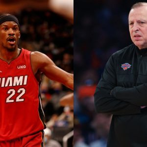 “I don’t talk to Tom Thibodeau anymore because he’s mad we beat him all the time”: Jimmy Butler takes shots at his former coach as the Heat spoil RJ Barrett’s career night