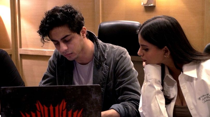 Aryan Khan in IPL auction 2022: Shah Rukh Khan son Aryan Khan and daughter Suhana Khan at KKR table in IPL auction