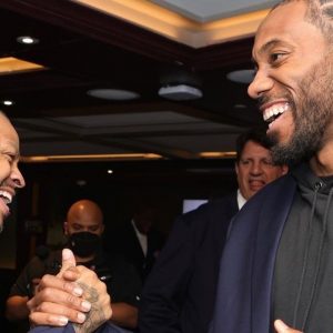 “Kawhi Leonard was smiling like a mad man after dapping up his favorite player at NBA75”: Allen Iverson shows love to ‘The Klaw’ at All-Star weekend