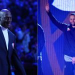 “Why is Michael Jordan getting a little too handsy with Stephen Curry?!”: NBA Twitter explodes as the GOAT gets way too comfortable while hilariously massaging the GSW MVP during the ASG