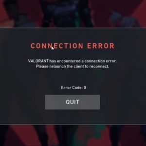 Valorant Error Code 0 and 1: What do these error codes mean and how to fix them 