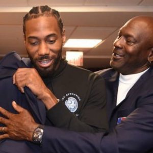 “Michael Jordan is the only person who can make Kawhi Leonard cheese like this”: Former Jordan athlete was all smiles at NB75 celebrations with the Bulls legend