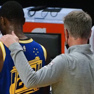 "Andrew Wiggins just wouldn't shut up about how good he is!": Warriors' Head Coach Steve Kerr jokes about the first-time All-Star, heaps praises for his work this season