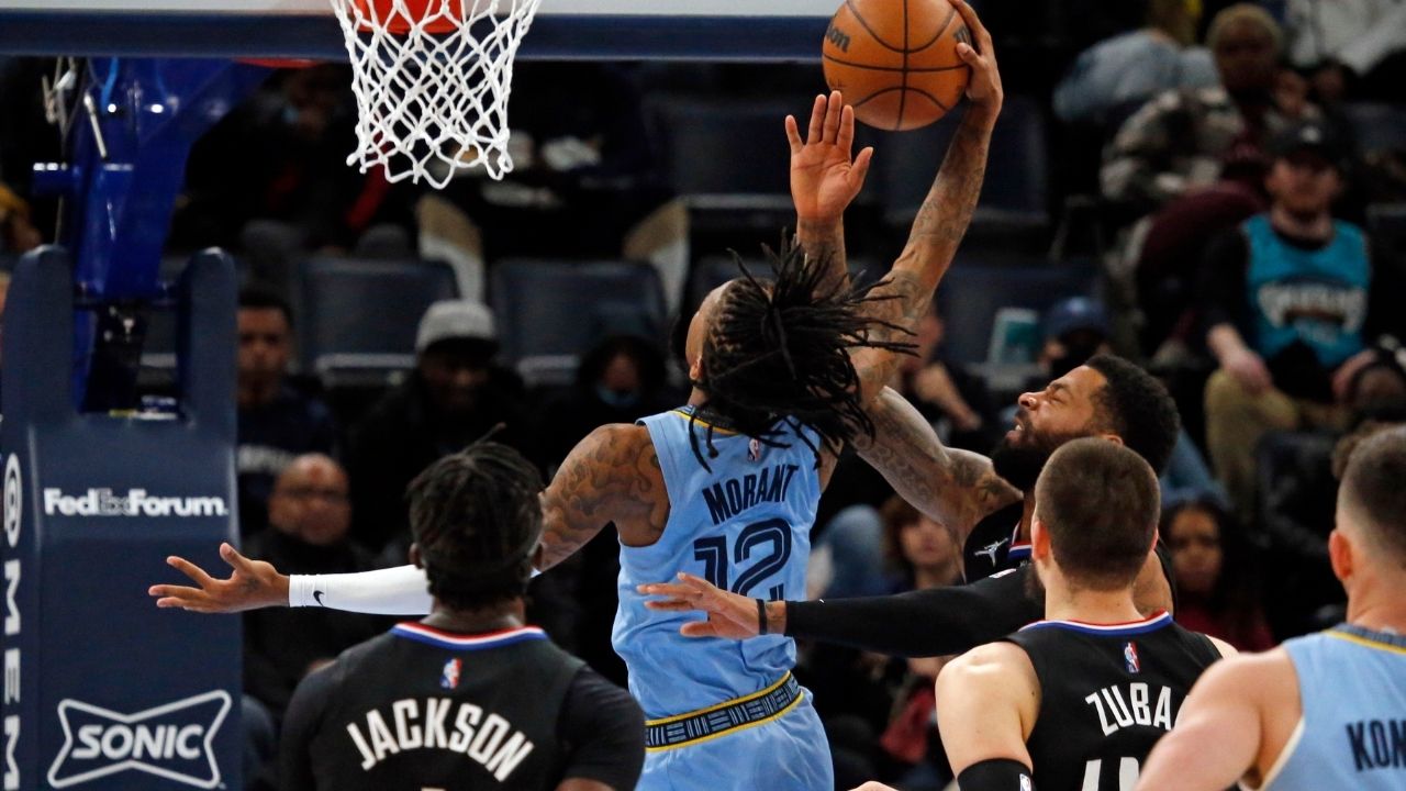 “Marcus Morris chose to practice his WWE moves on Ja Morant mid-game”: NBA Twitter reacts as the Clippers guard earns a flagrant 2 foul for taking a cheap shot at the Grizzlies star