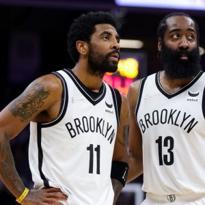 "I just want James Harden to be happy, want everyone in the league to be happy!": Kyrie Irving talks about the Nets-Sixers trade involving Ben Simmons and the Beard