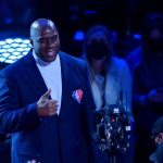 "As a kid, I never thought playing the game that I love will get me to here": Magic Johnson is grateful to stand among the game's best for NBA's 75th-anniversary honours