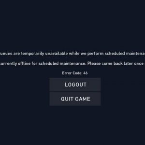 Valorant Error Code 46 and 39: What do these error codes mean and how to fix them