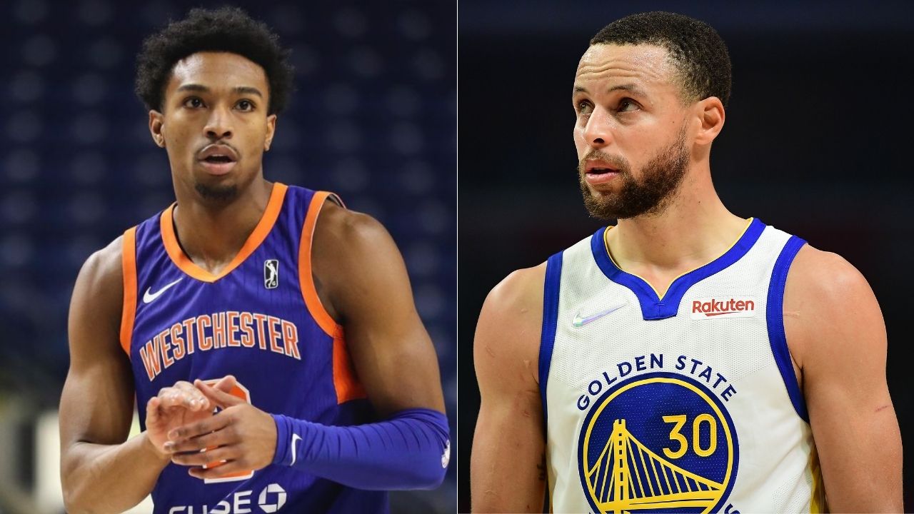 “Brandon Williams is only 3,083 3-pointers away from tying Stephen Curry for the record”: A hilarious graphic is displayed as the rookie knocks down his first career 3-pointer during the GSW-Blazers clash