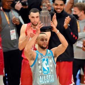 "If one guy became a better shooter than Stephen Curry, how crazy would that be?": Nicolas Batum and the rest of NBA Twitter celebrities are awed by the Warriors legend's 16 3-pointer performance at the 2022 Cleveland All-Star Game