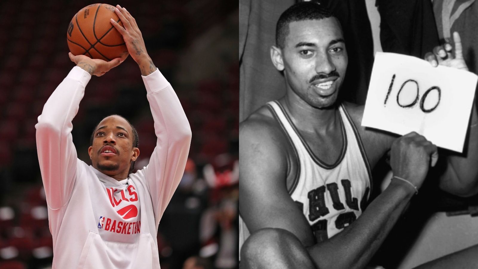 "DeMar DeRozan surpasses Wilt Chamberlain in an impressive statistic": The 5x All-Star is the only player in NBA history with 35+ points in seven straight games on 50 percent shooting