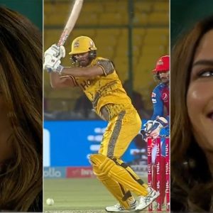 Erin Holland husband: Ben Cutting wife Erin Holland reacts worriedly as Cutting mistimes flick off Mohammad Nabi