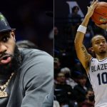 “Big time shot Dylan Metoyer and helluva set up Amari Bailey! Go Blazers!”: LeBron James left in awe as Bronny James and the Sierra Canyon defeated Glenbard West 67-64 at the buzzer